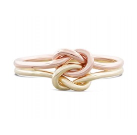 Gold Double love knot ring