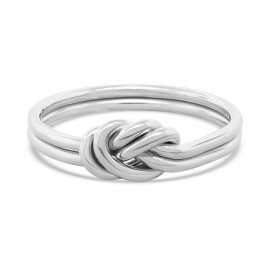 Sterling silver nautical knot ring