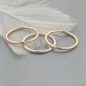 Skinny stack ring in silver or gold-filled