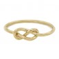 Solid gold figure 8 knot ring