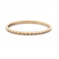 Gold patterned with dots stacking ring
