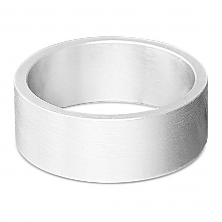 Men's sterling silver wedding band 8mm wide