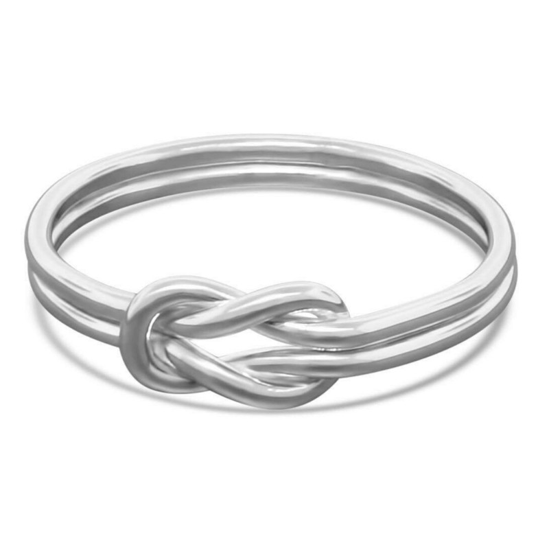 Sterling silver sailor knot ring