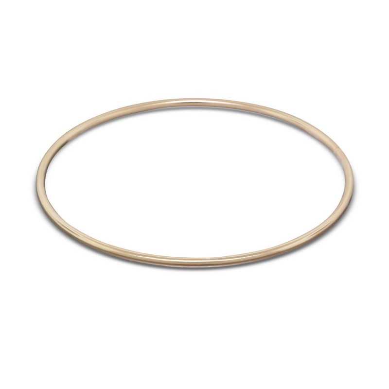 Shiny and smooth heavy solid gold bangle