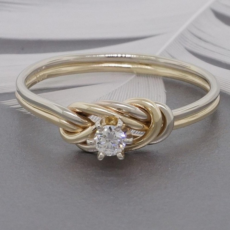 925 Silver Love Knot Ring created by Paul Wright Jewellery