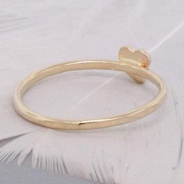 Cute heart stacking ring