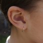 Petites boucles d'oreilles créoles dorées