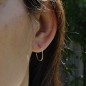 Petites boucles d'oreilles créoles dorées