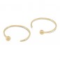 Small gold hoop earrings