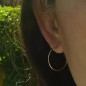 Boucles d'oreilles créoles moyennes dorées