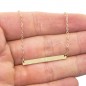Personalized bar necklace