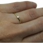 Gold Stacking ring with 2mm Canadian Diamond