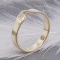 5mm solid gold Mobius band