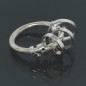 Sterling Silver Ring With A Twist Design