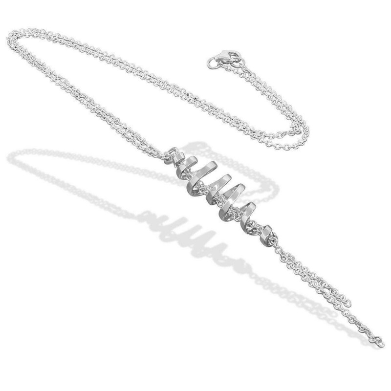 Sterling Silver Twisted Necklace