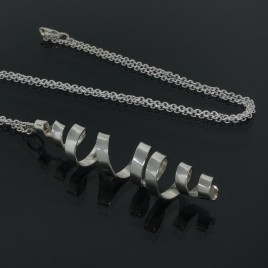 Sterling Silver Necklace With A Twist