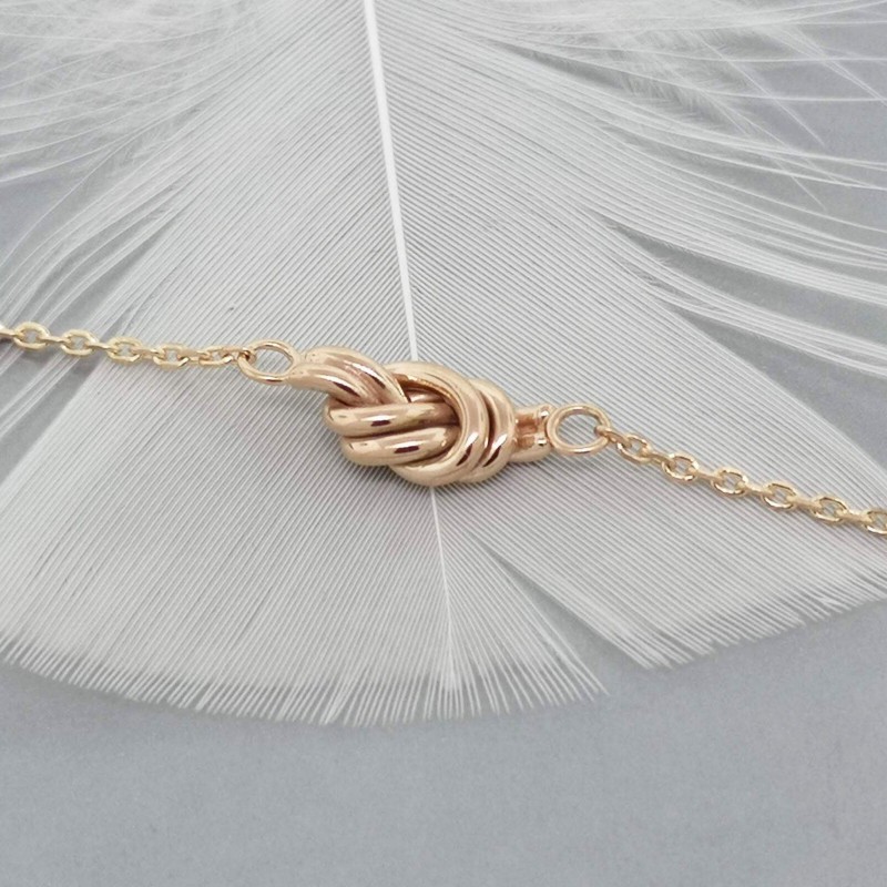 Gold nautical knot bracelet