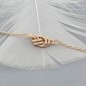 Bracelet nœud marin doré
