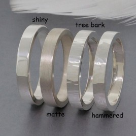 Men's sterling silver wedding band 8mm wide