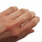 Simple sterling silver beaded stacking ring