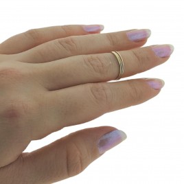 Ultra thin and delicate textured stacking ring