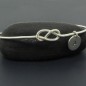 Sterling silver figure 8 knot bangle
