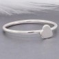 Sterling silver heart stacking ring
