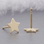 Tiny studs star earrings in 14k gold