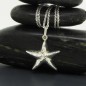 Sterling silver starfish necklace