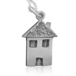 There's no Place like Home: house necklace with chain