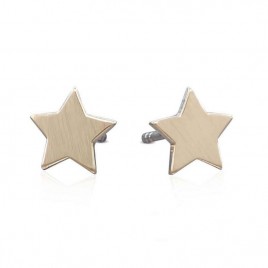 Tiny studs star earrings in 14k gold