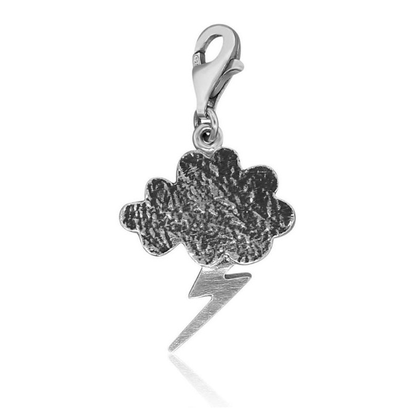 Sterling silver thunderstorm removable charm