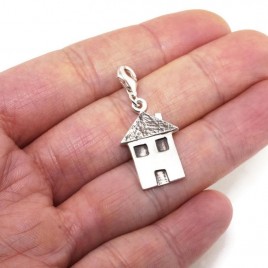 Sterling silver House removable charm