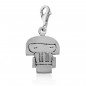 Sterling silver Kokeshi doll removable charm