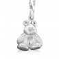 Sterling silver teddy Bear pendant with chain