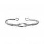 Sterling silver celtic knot cuff bracelet