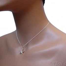 Sterling silver starfish necklace