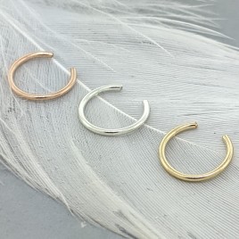 Helix ear cuff in sterling silver or gold-filled