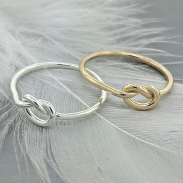 Love knot promise ring