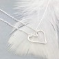 Dainty Heart necklace in silver or gold-filled