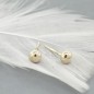 copy of Recycled 4mm solid gold bubble stud earrings