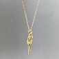 14K Gold Climbing Knot Necklace