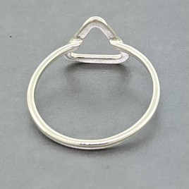Sterling silver Triangle Ring - Fire Element