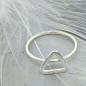 Sterling silver Triangle ring - Air Element