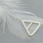 Sterling silver Triangle necklace - Air Element