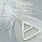 Sterling silver Triangle necklace - Air Element