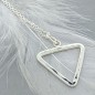 Sterling silver Triangle necklace - Water Element