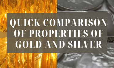 Comparaison Rapide des Propriétés de L'or et de L'argent